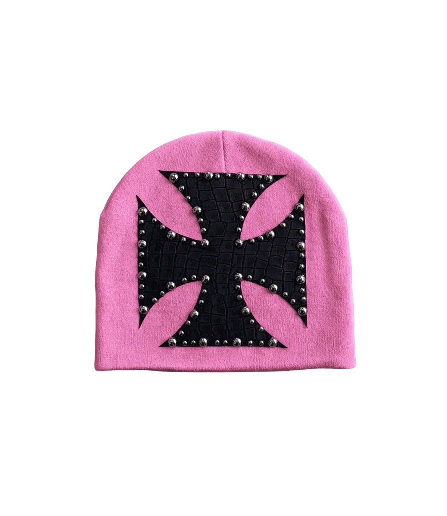 JAPANESE SORROWS HYSTERIA EMBELLISHED PINK BEANIE (BRAND NEW)