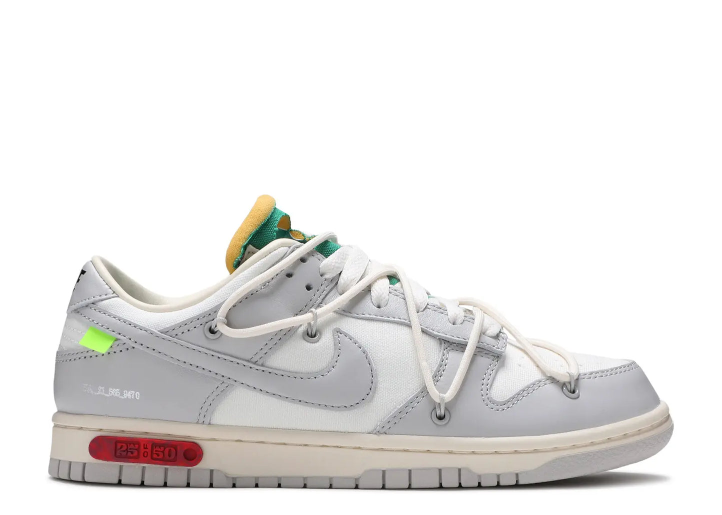 DUNK LOW OFF WHITE LOT 25 (PRE-OWNED W/ BOX)
