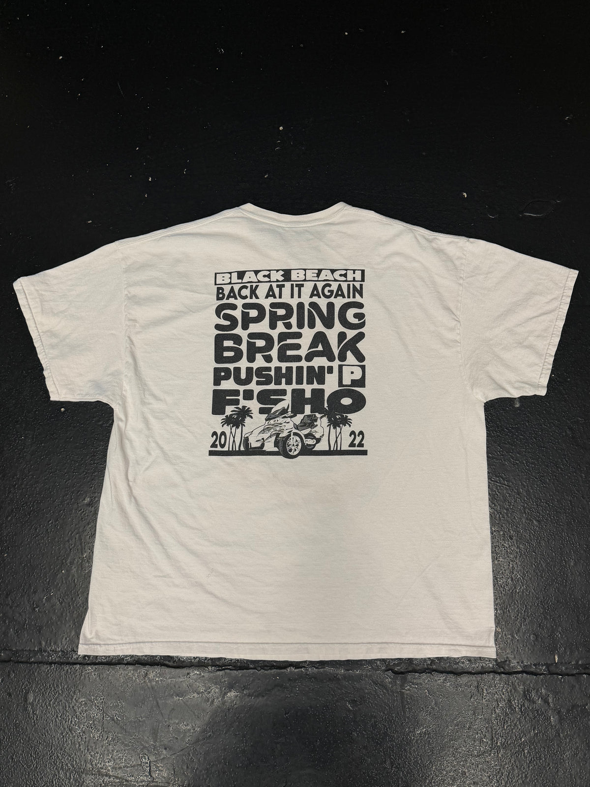 BLACK BEACH SPRING BREAK T-SHIRT