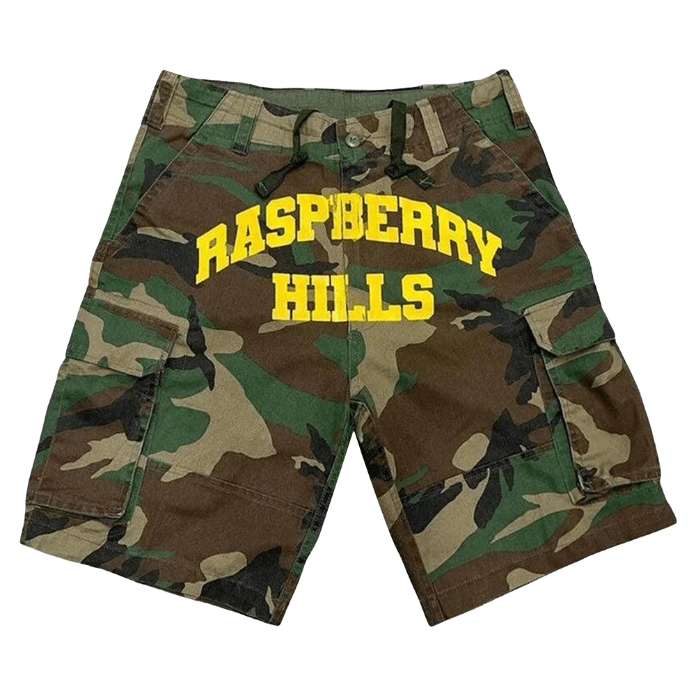 RASPBERRY HILLS CAMO SHORTS
