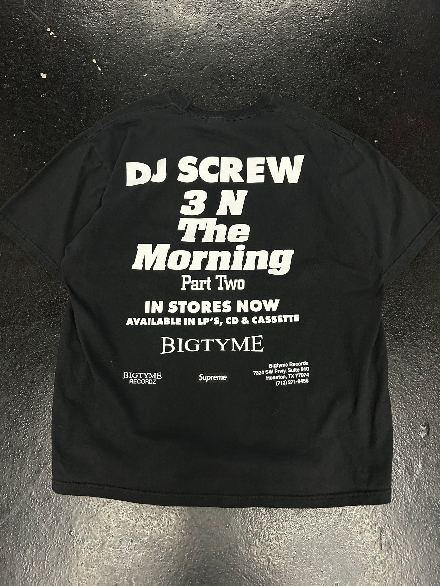 SUPREME SCREWED UP CLICK BLACK TEE (PRE-OWNED)