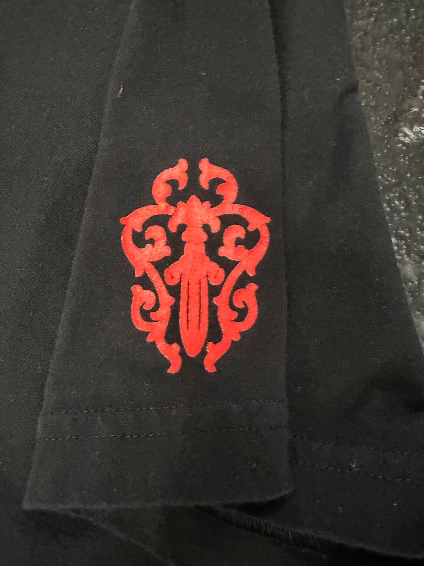 CHROME HEARTS RED DAGGER VINE TEE (PRE-OWNED)