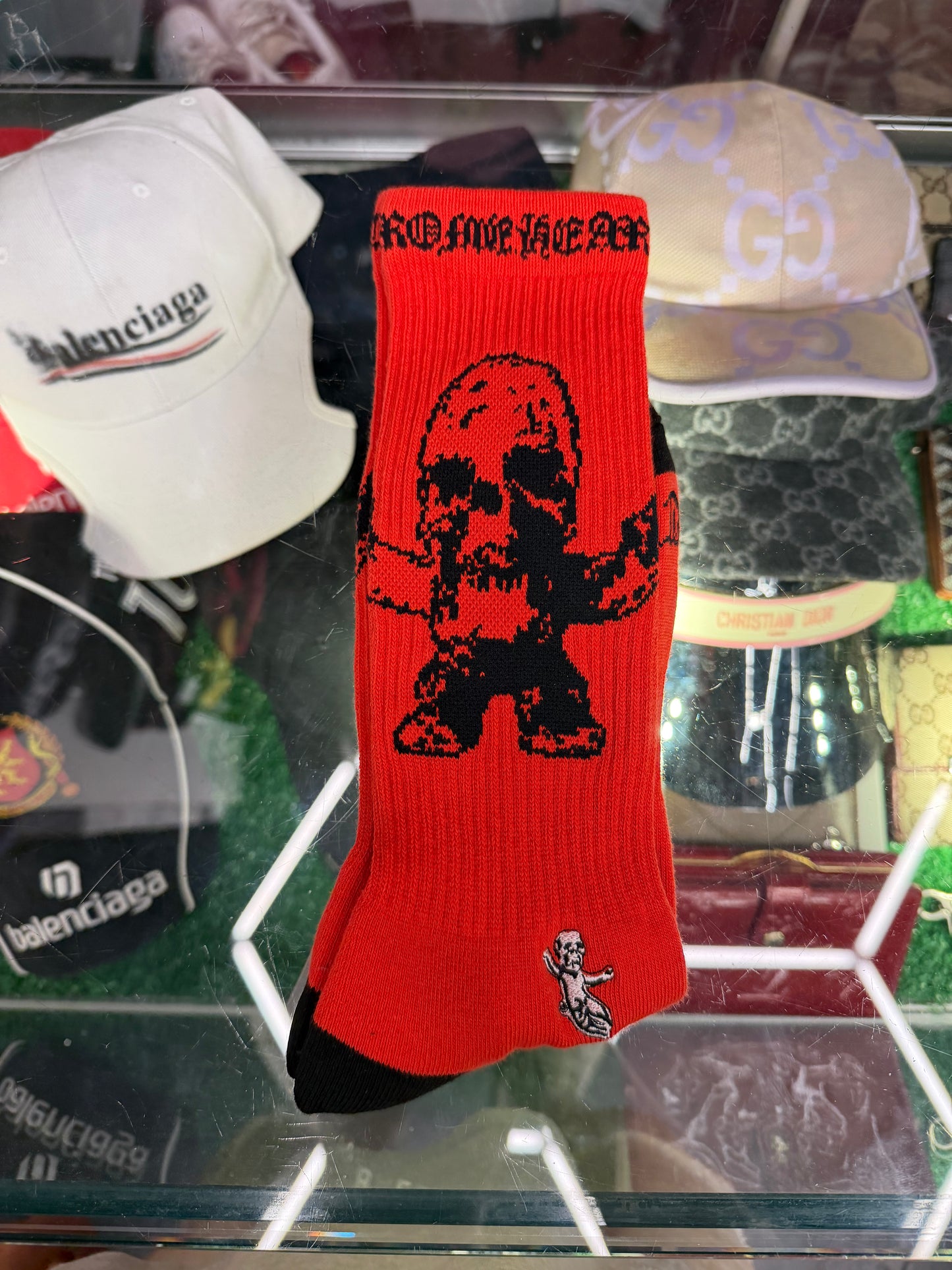CHROME HEARTS FOTI JARVIS RED SOCKS (BRAND NEW)