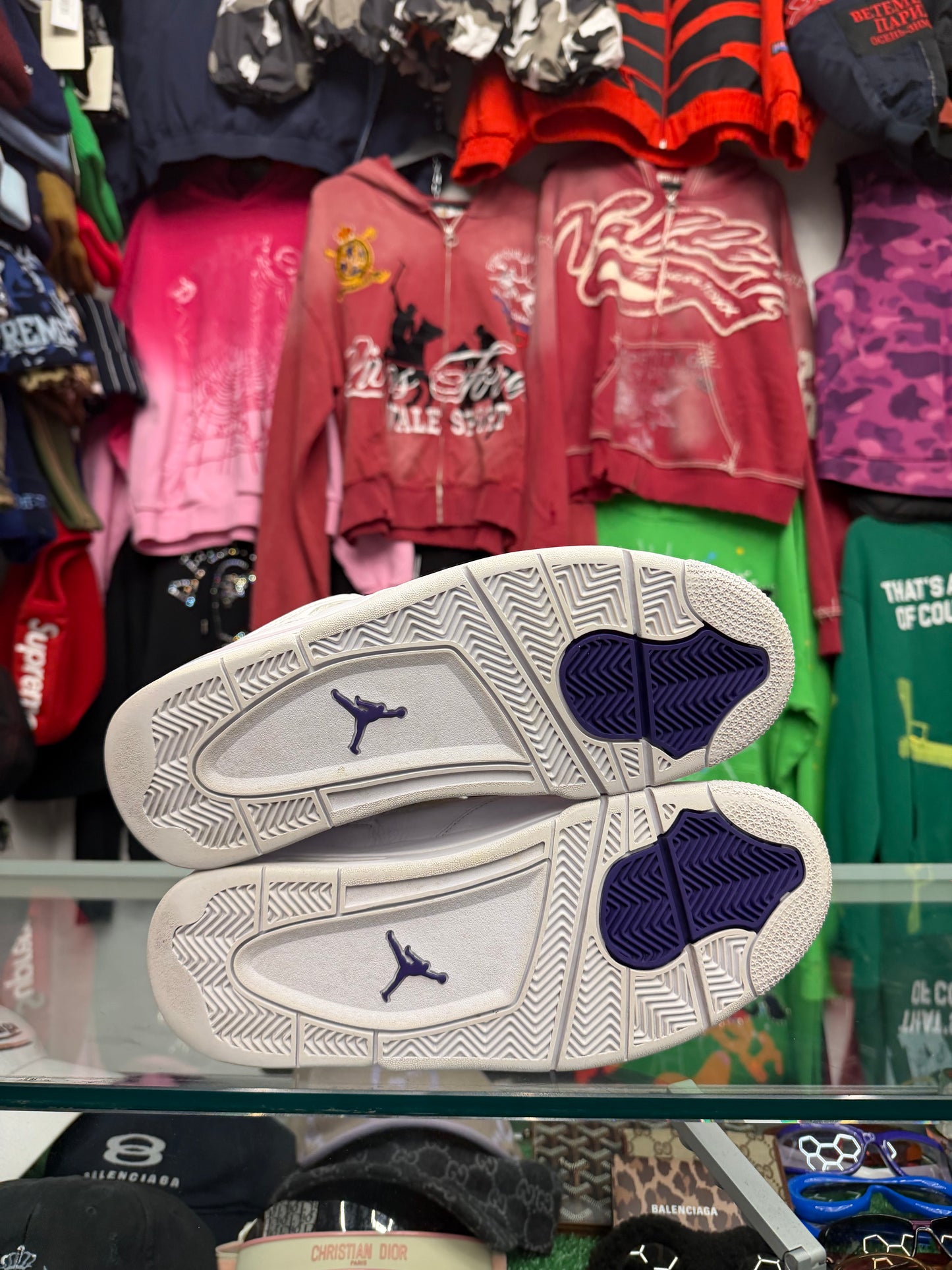 JORDAN 4 METALLIC PURPLE (PRE-OWNED W/ BOX)