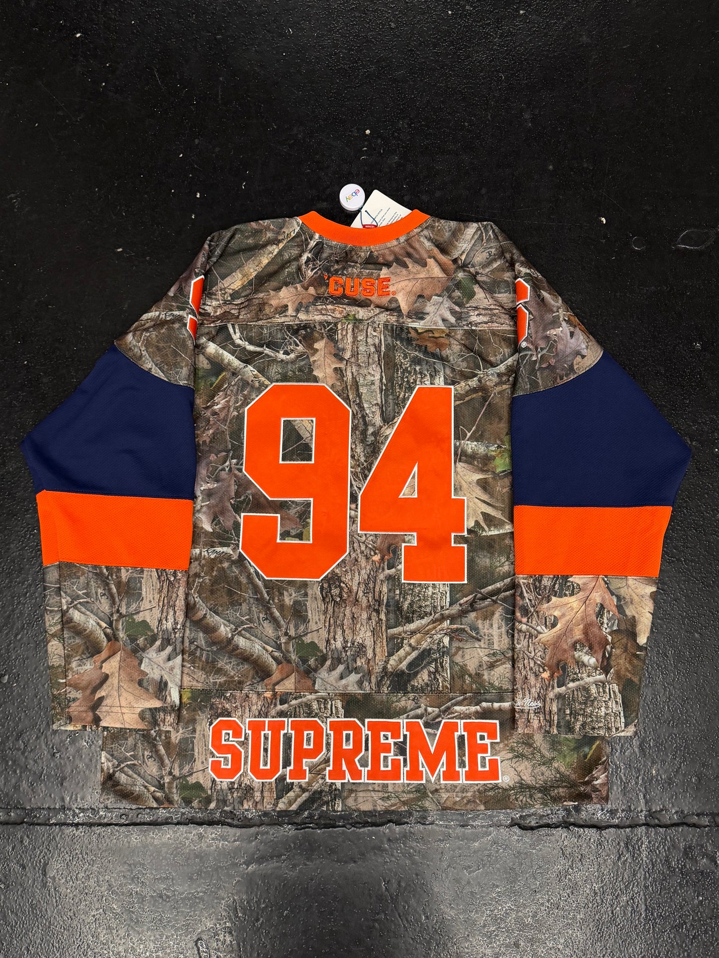 SUPREME X MICHELL & NESS NCAA SYRACUSE HOCKEY JERSEY (VNDS)