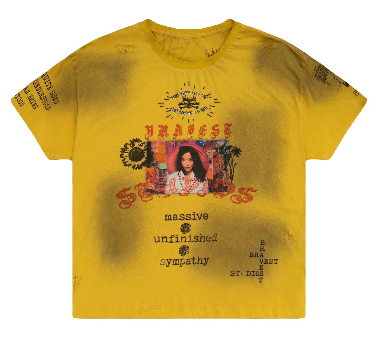 BRAVEST STUDIOS YELLOW HEIRLOOM TEE