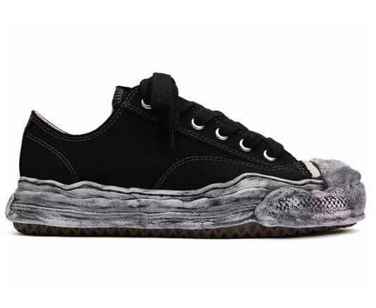 MAISON MIHARA YASUHIRO HANK OG SOLE GARMENT DYED CANVAS LOW (BRAND NEW)