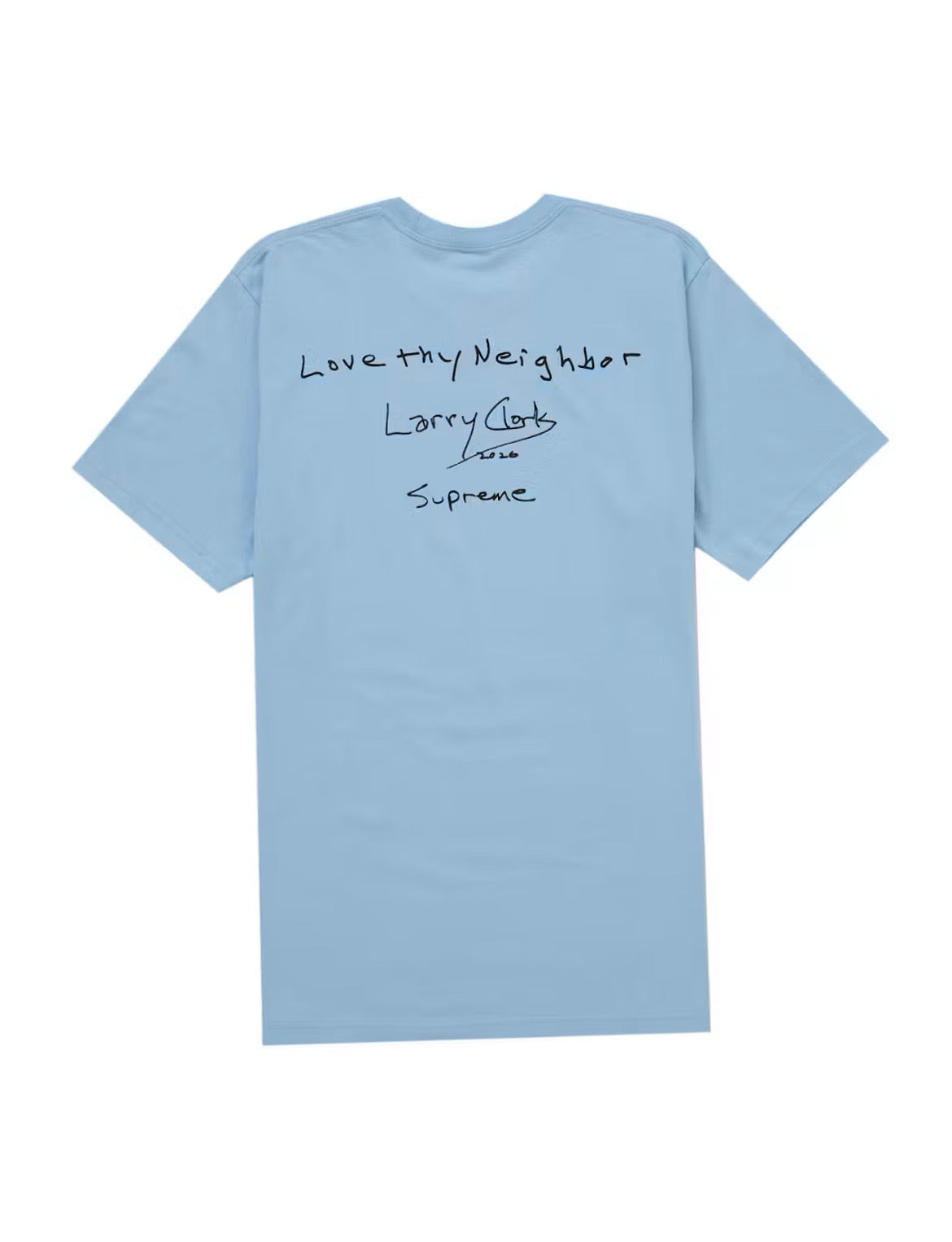 SUPREME LARRY CLARK NEIGHBOR TEE “BLUE” (BRAND NEW)