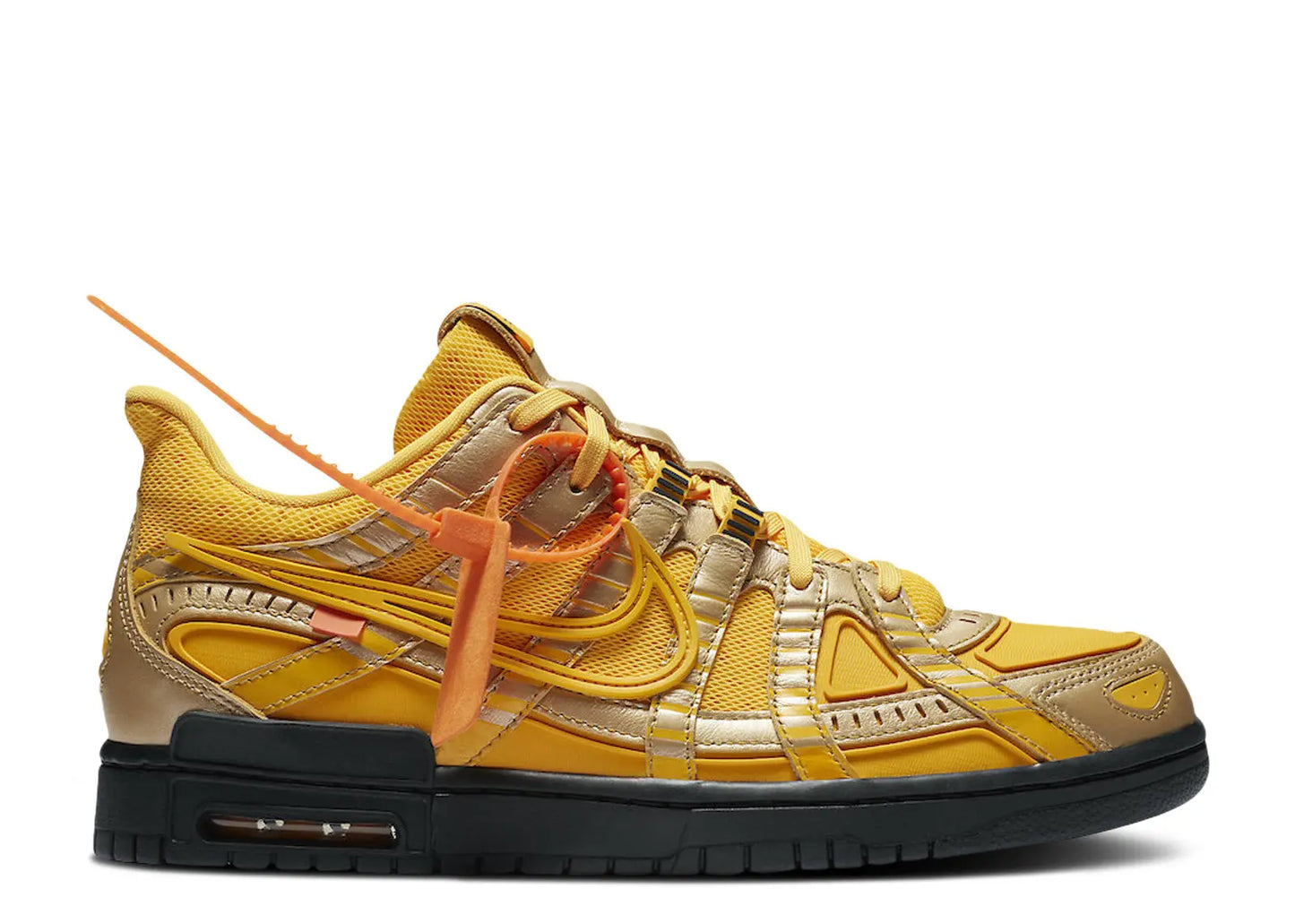 DUNK LOW RUBBER OFF-WHITE UNIVERSITY GOLD (PRE-OWNED W/ BOX)