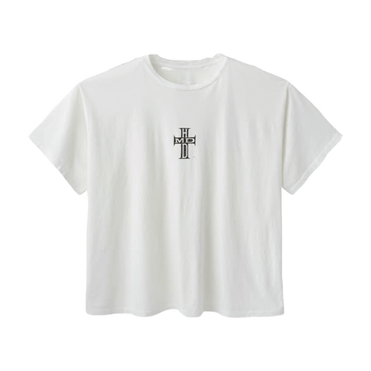 HMDD SPINE SHIRT WHITE TEE (BRAND NEW)