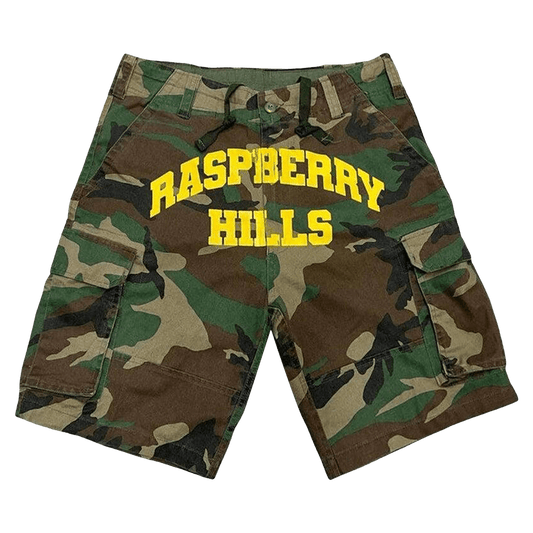 RASPBERRY HILLS CAMO SHORTS