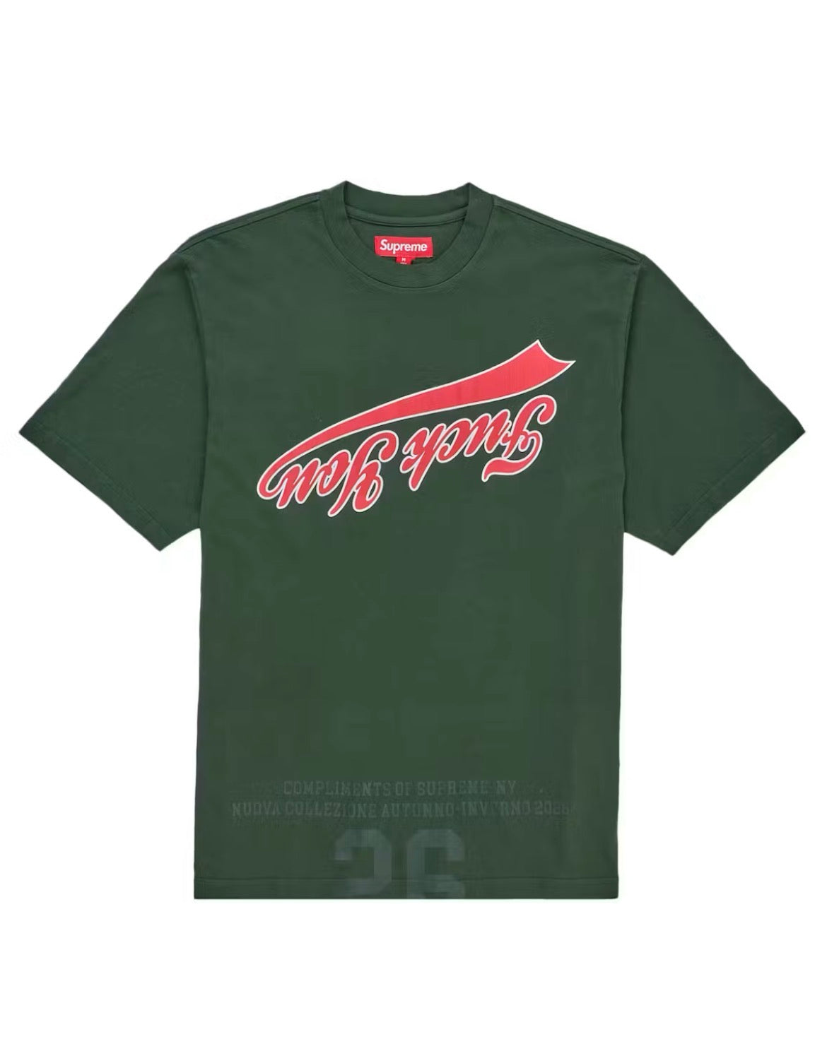 SUPREME CRACKED FLIPPED S/S TOP “GREEN” (BRAND NEW)