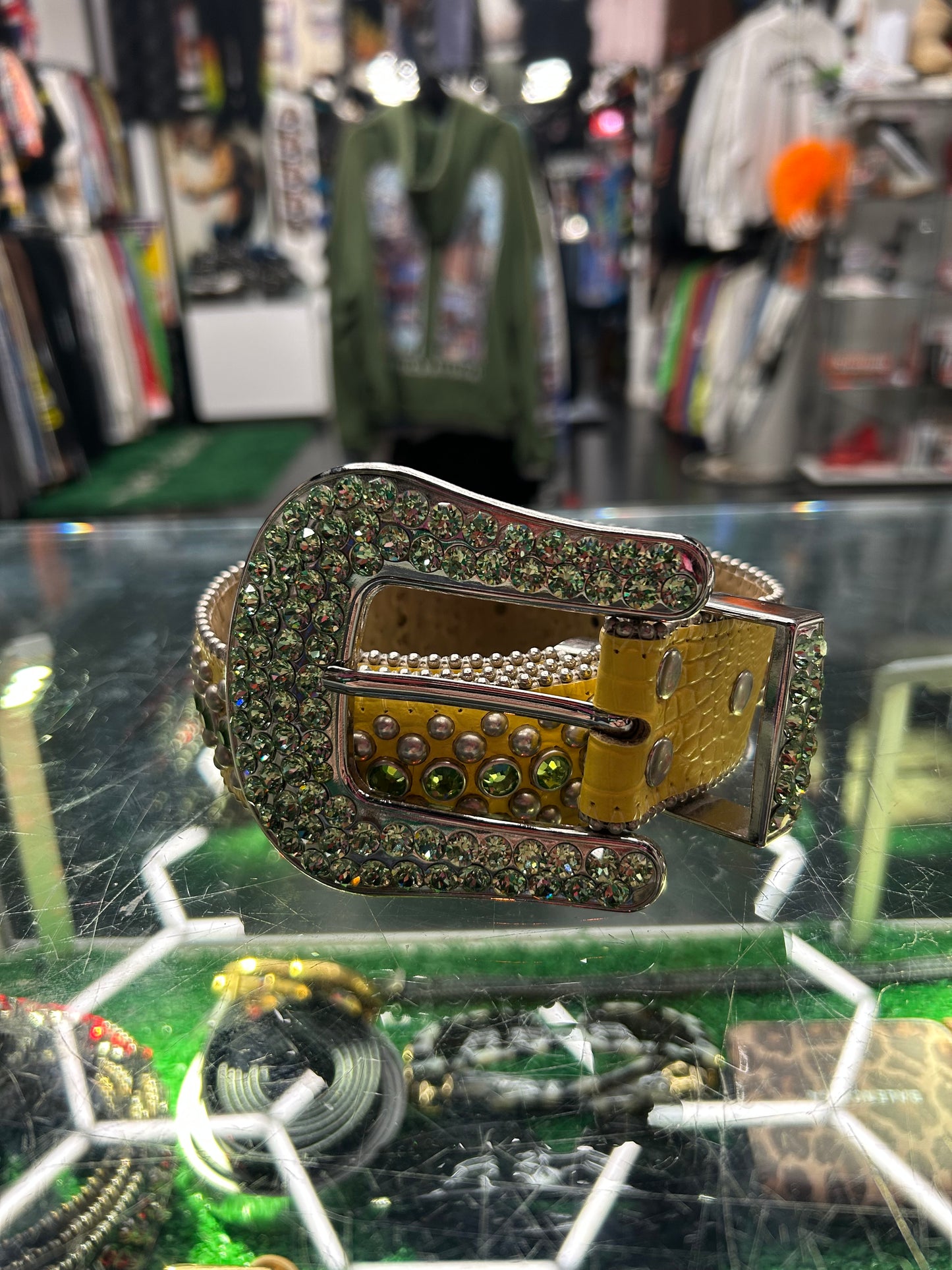 B.B. SIMON “LIME & LEMON” CRYSTAL BELT (PRE-OWNED)