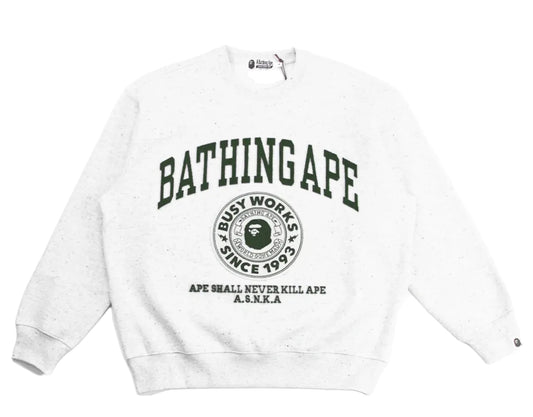 BAPE COLLEGE SWEATSHIRT GREY (BRAND NEW)