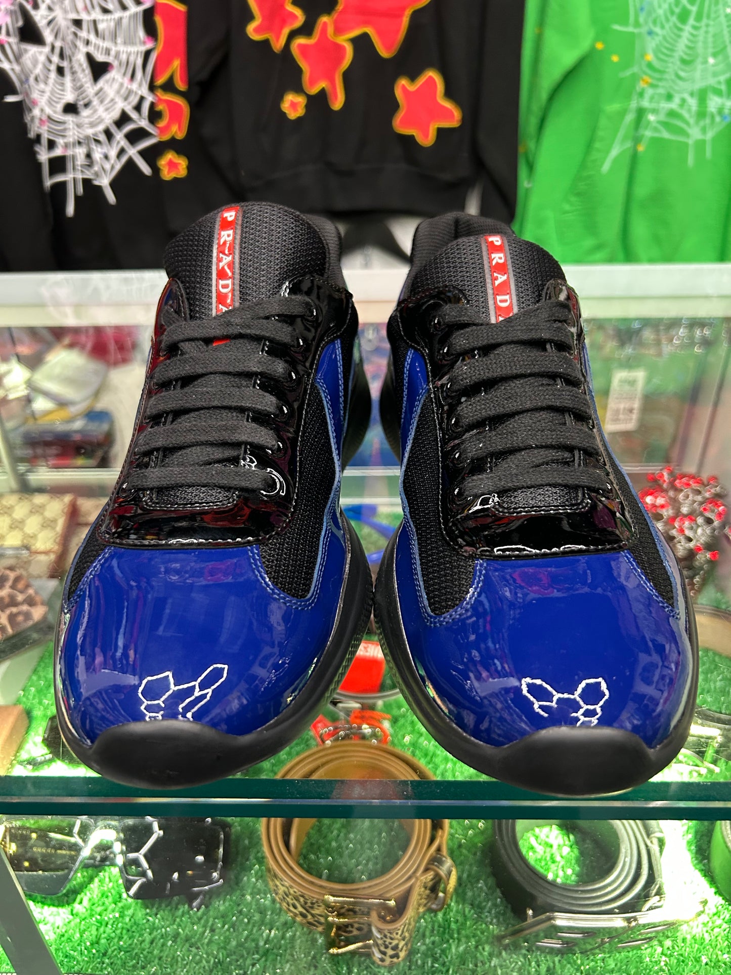 PRADA CUP BLACK/ BLUE (PRE-OWNED NO BOX)