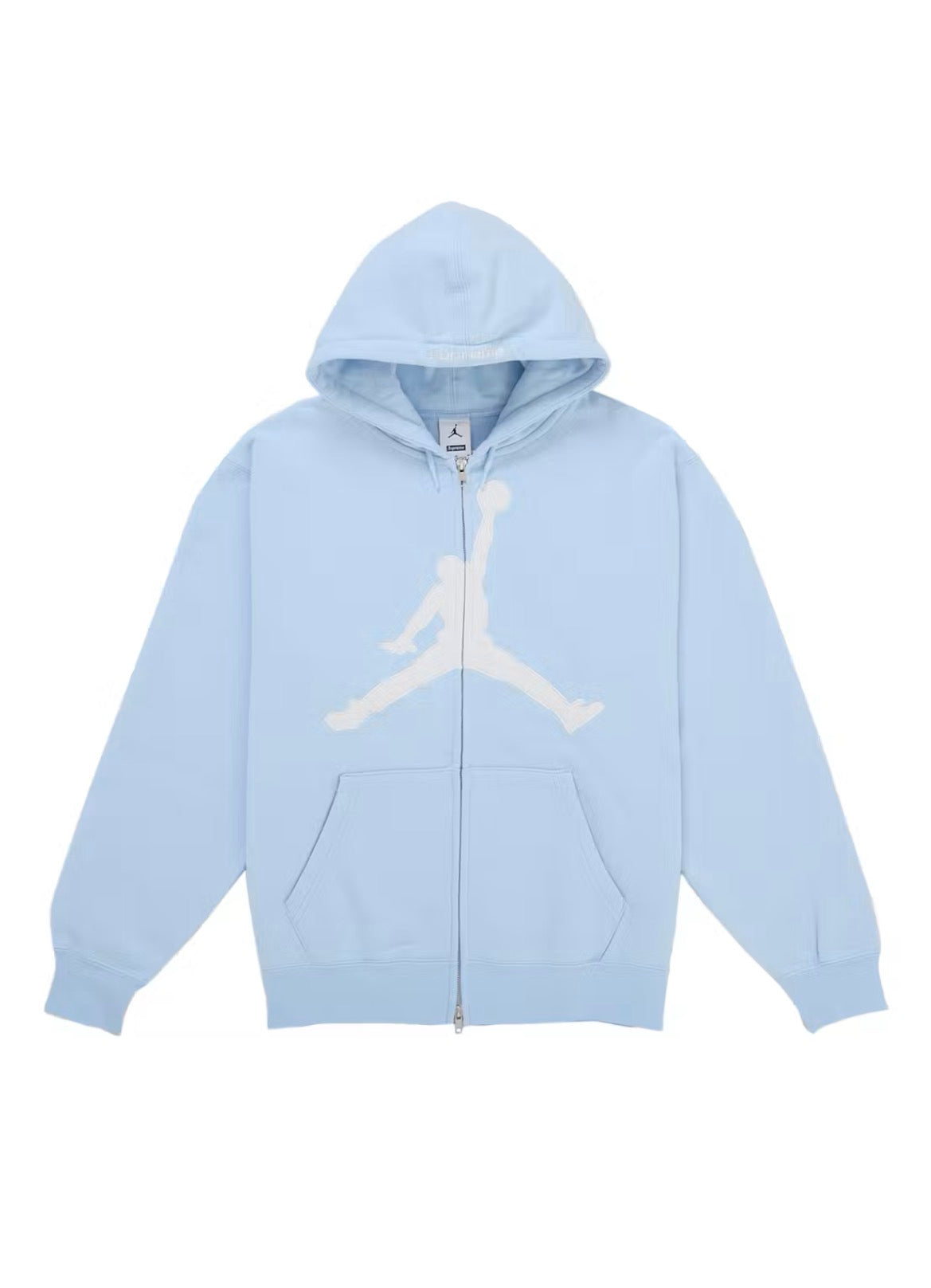 SUPREME X JORDAN HOODED SWEATSHIRT “LIGHT BLUE” (BRAND NEW)