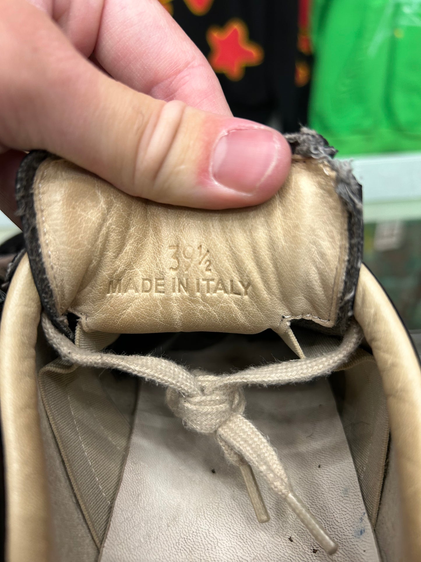 MAISON MARGIELA LEATHER GATS (PRE-OWNED W/ BOX)