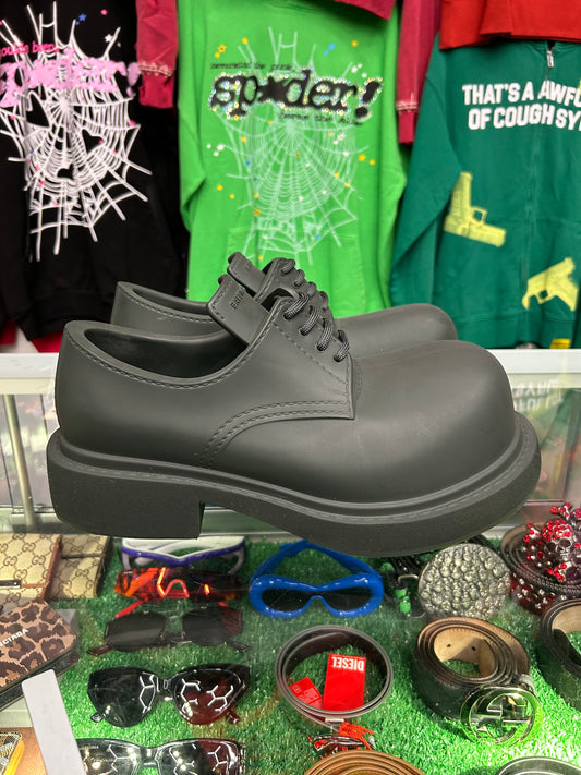 BALENCIAGA STEROID DERBY GREEN (PRE-OWNED NO BOX)
