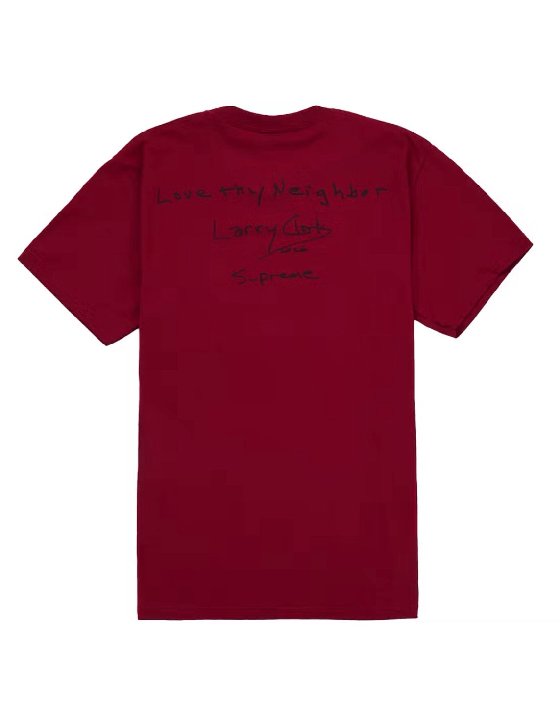 SUPREME LARRY CLARK NEIGHBOR TEE “RED” (BRAND NEW)