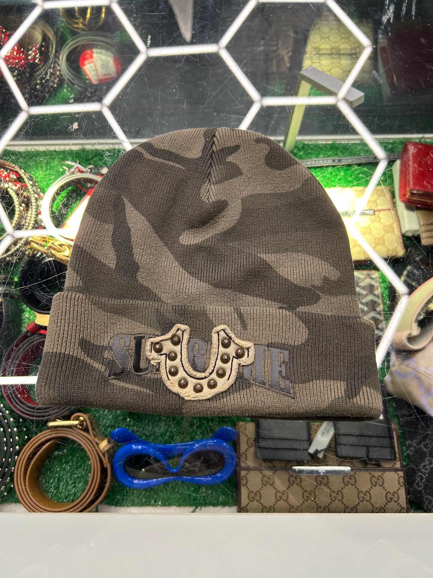 SUPREME X TRUE RELIGION CAMO BEANIE (PRE-OWNED)