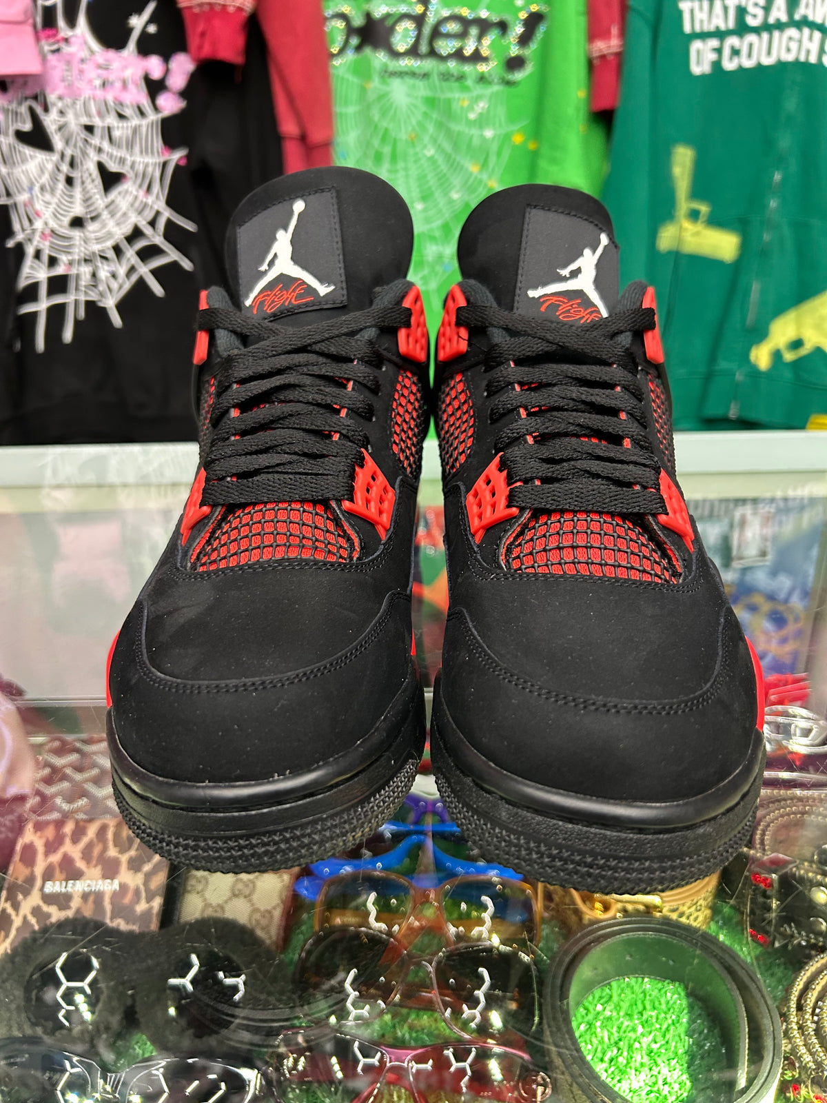 JORDAN 4 RED THUNDER (PRE-OWNED W/ BOX)