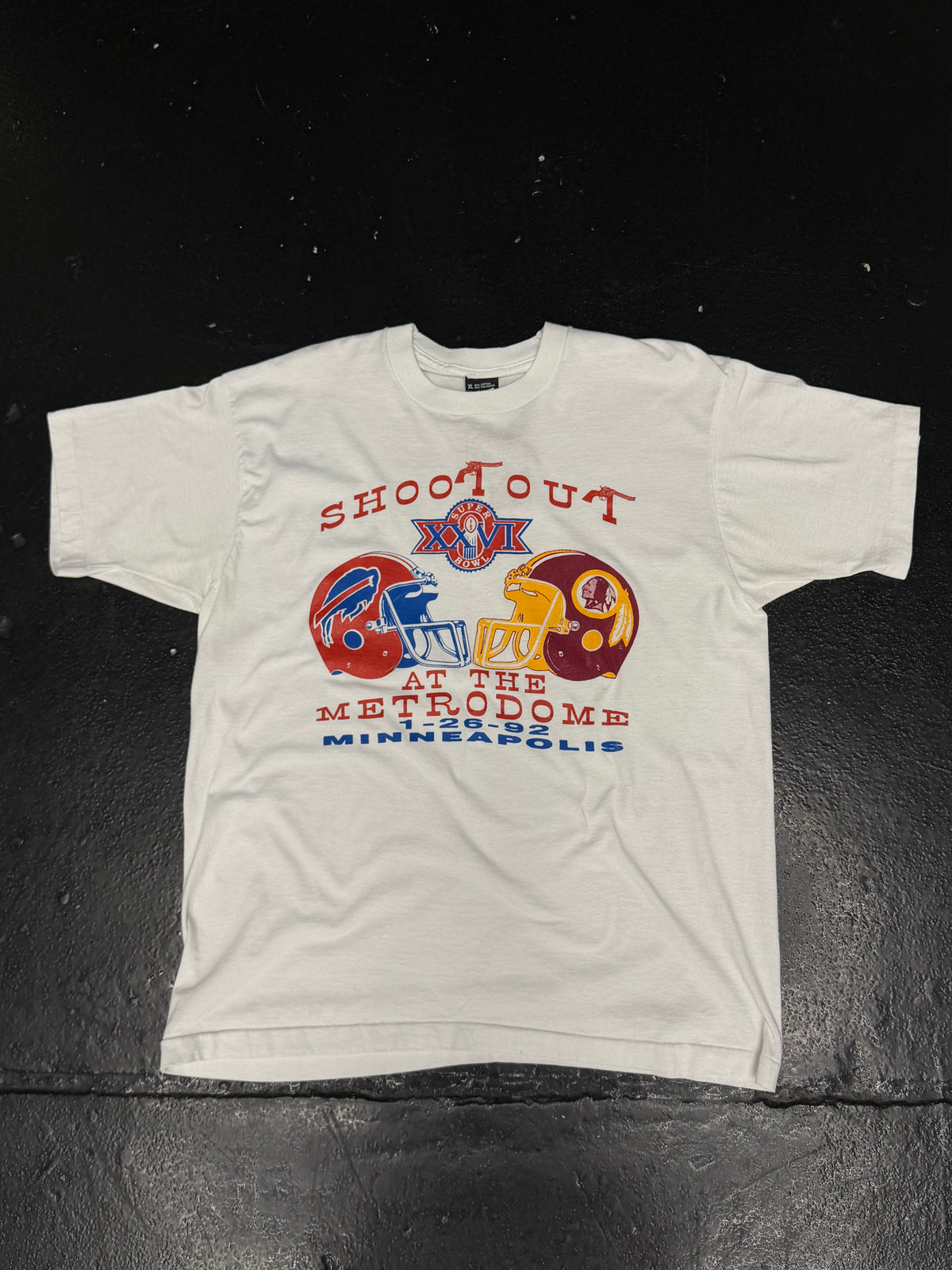 REDSKINS VS BUFFALO BILLS SUPER BOWL 24 T-SHIRT