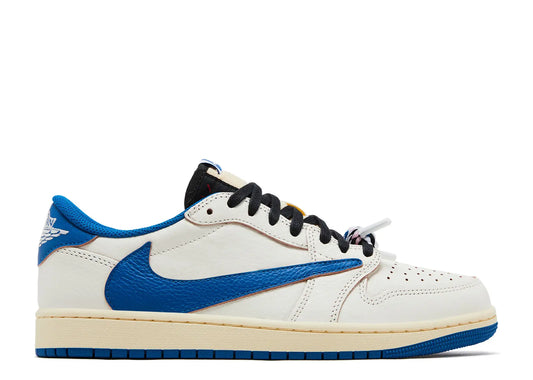 JORDAN 1 LOW TRAVIS SCOTT FRAGMENT DESIGN SAIL MILITARY BLUE (BRAND NEW)