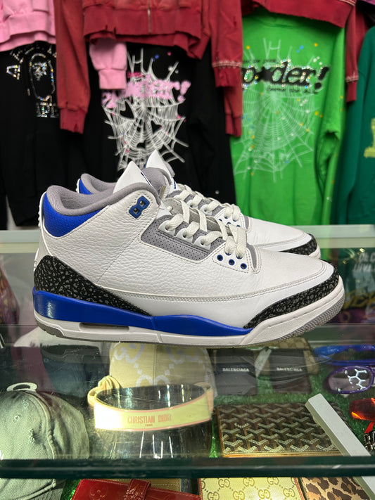 JORDAN 3 RACER BLUE (PRE-OWNED W/ BOX)