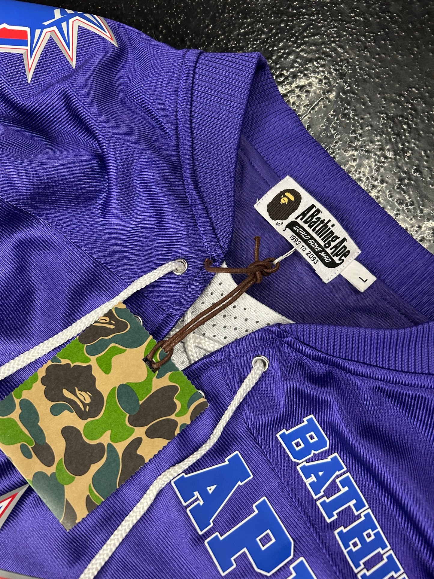 BAPE PURPLE HOCKEY JERSEY (BRAND NEW)