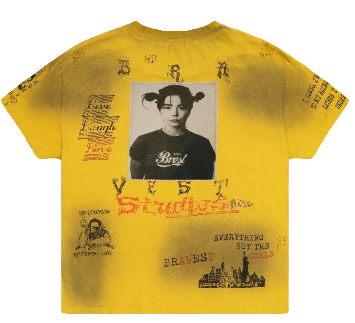 BRAVEST STUDIOS YELLOW HEIRLOOM TEE