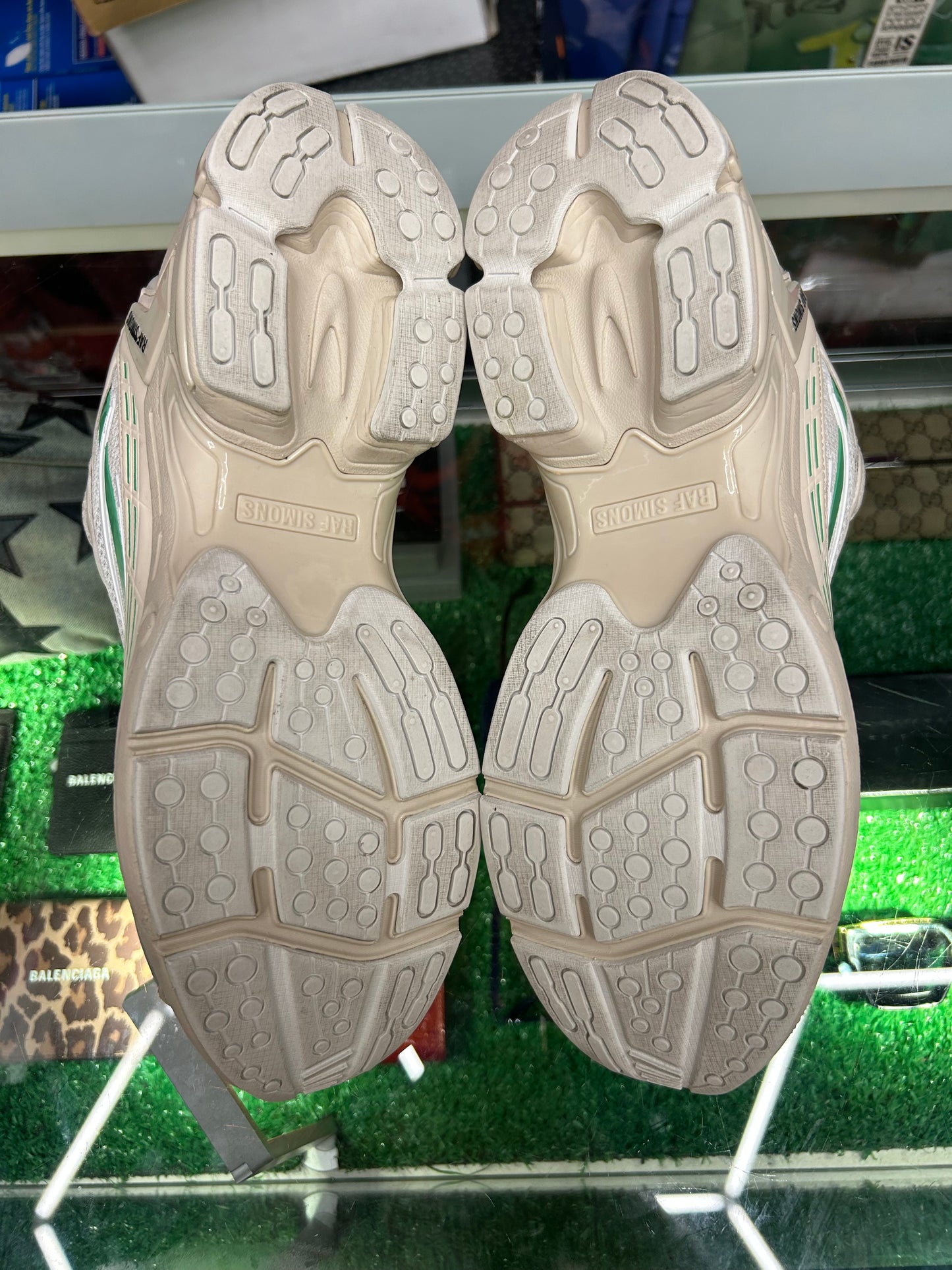 RAF SIMONS ULTRASCEPTRE SNEAKER CREAM GREEN (PRE-OWNED W/ BOX)