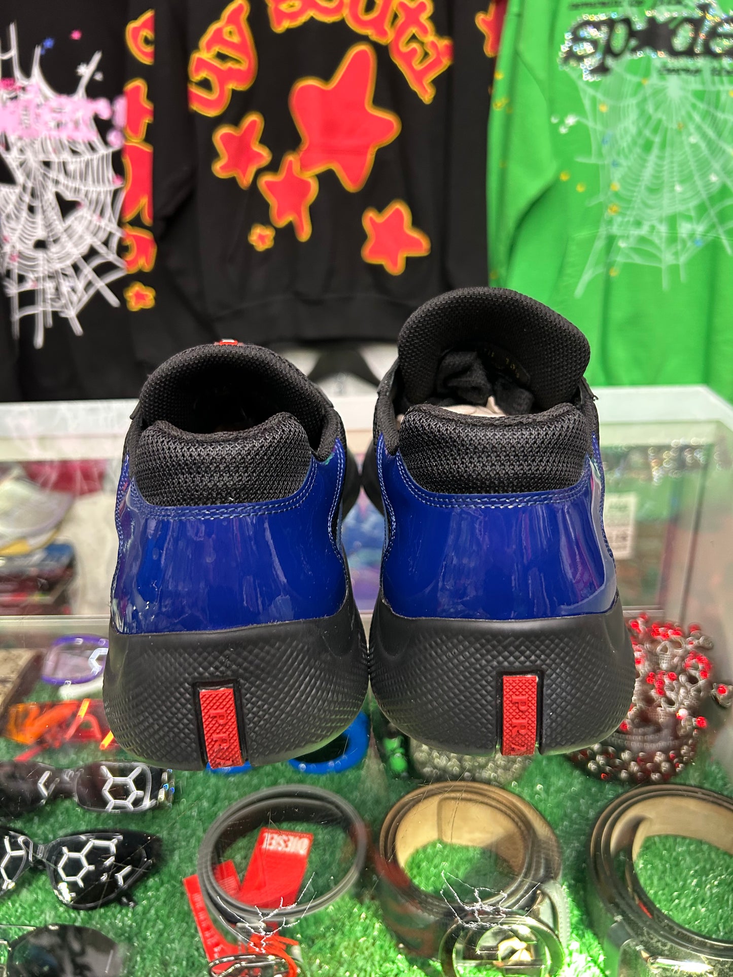 PRADA CUP BLACK/ BLUE (PRE-OWNED NO BOX)