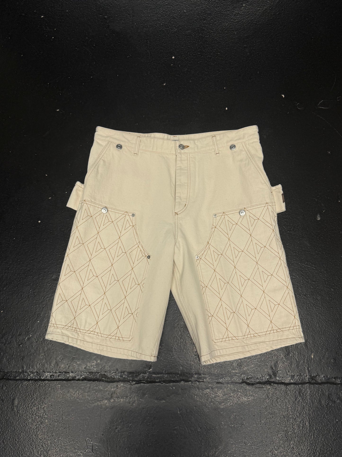 DIOR BERMUDA X DENIM TEARS CARPENTER SHORTS (PRE-OWNED)