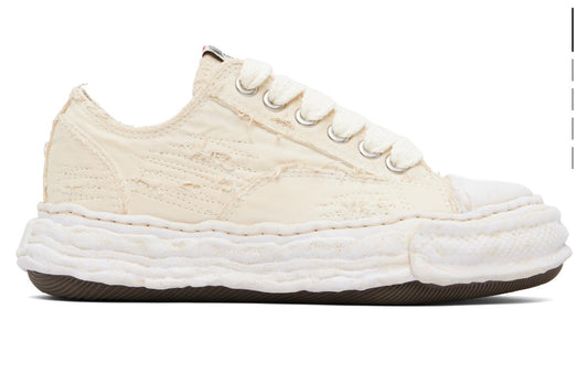 MAISON MIHARA YASUHIRO OFF-WHITE PETERSON23 SOLE RIPPED OVERDYE CANVAS