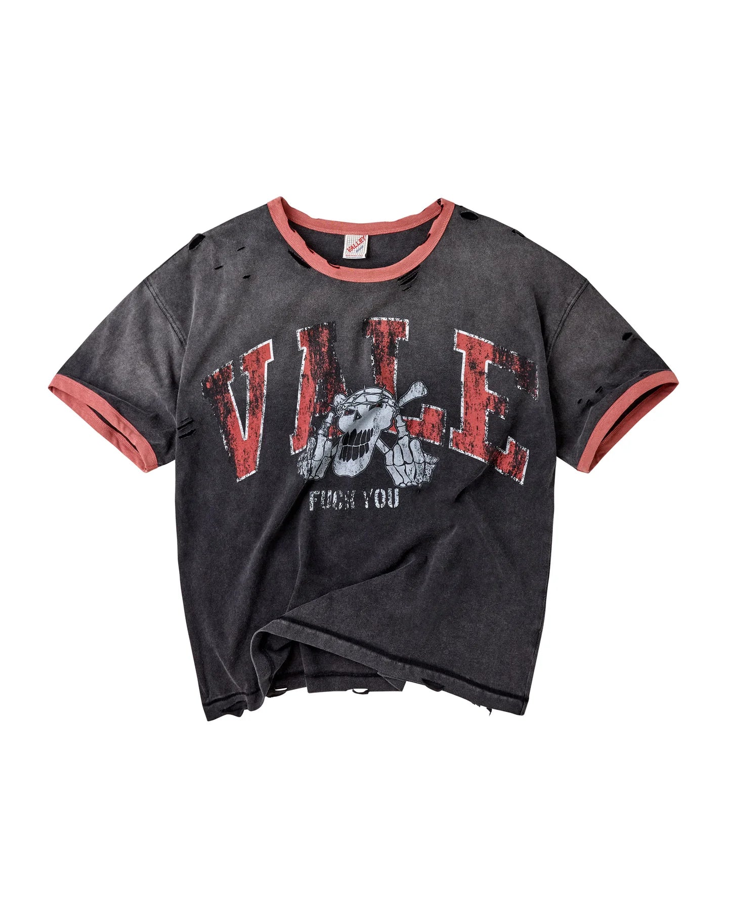 VALE FOREVER BIG BROTHER RINGER TEE BLACK