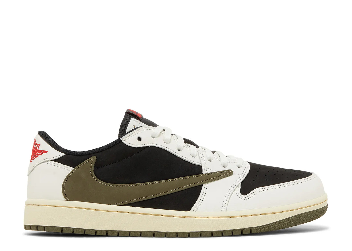JORDAN 1 LOW TRAVIS SCOTT OLIVE (PRE-OWNED W/ BOX)