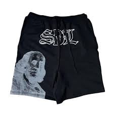 SDL SKYSDALIMIT BENJAMIN FRANKLIN BLACK SHORTS (BRAND NEW)