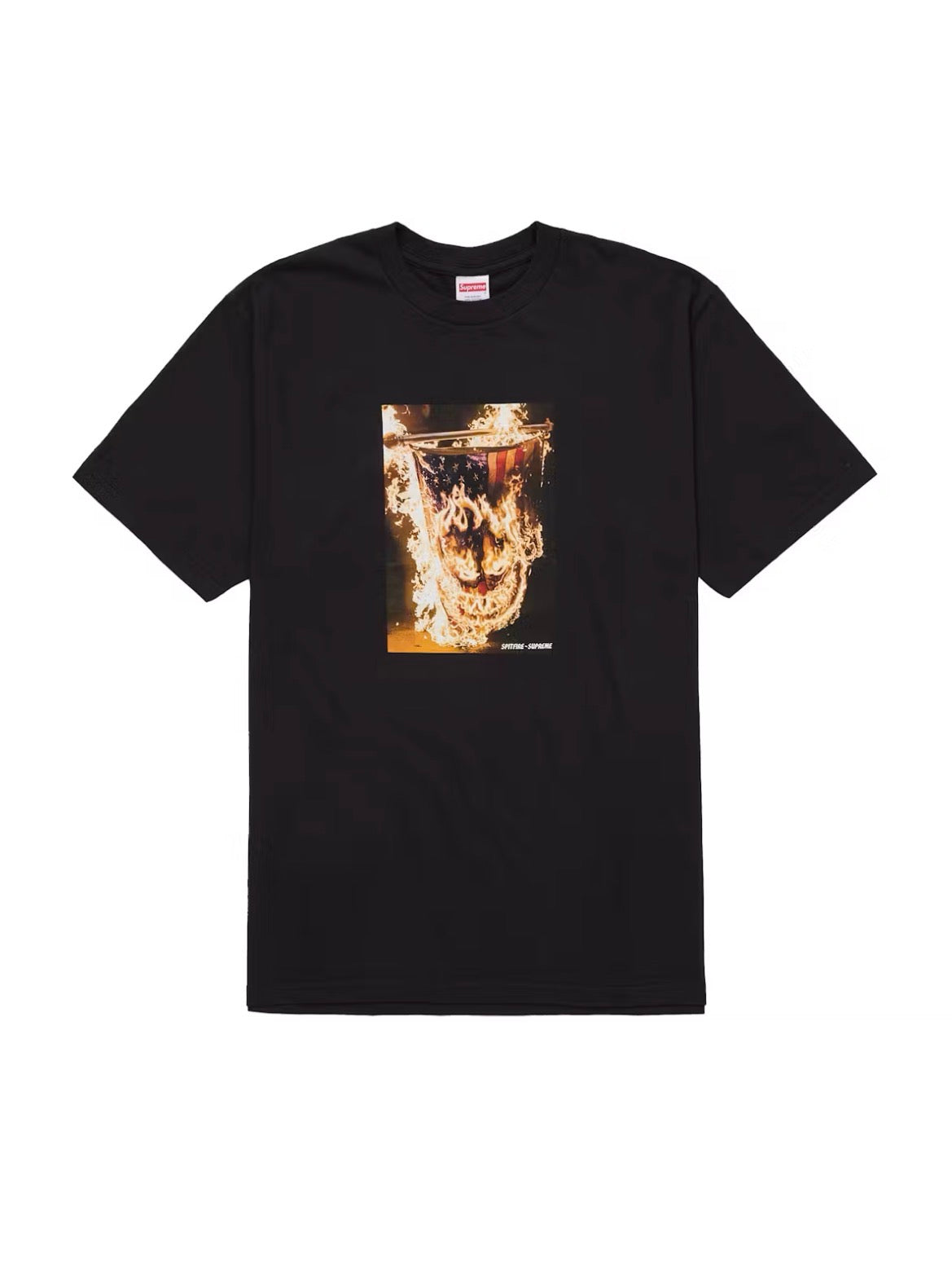 SUPREME SPITFIRE FLAG TEE BLACK (BRAND NEW)