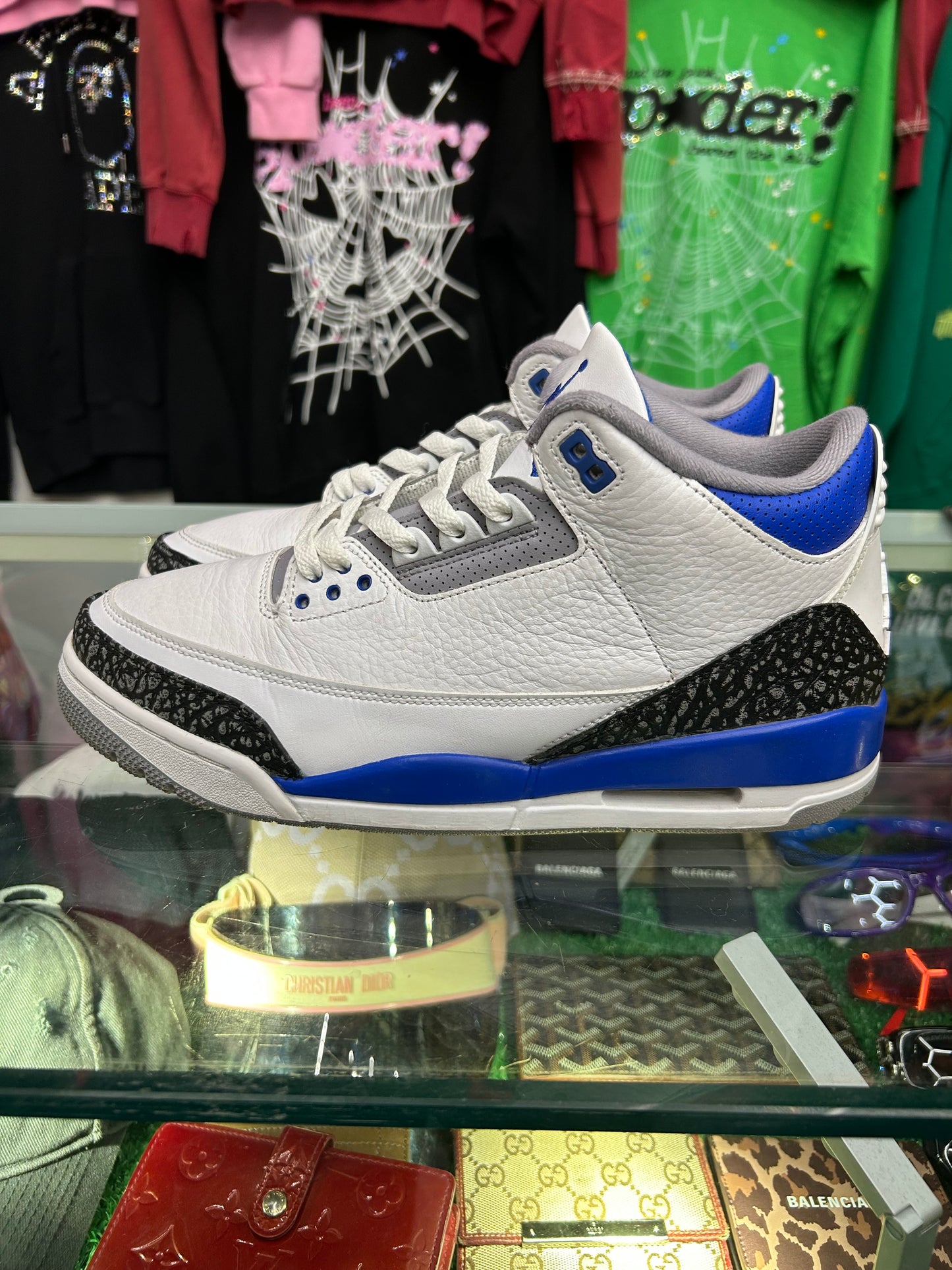 JORDAN 3 RACER BLUE (PRE-OWNED W/ BOX)