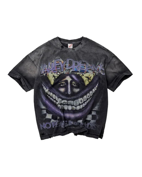 VALE FOREVER SMILEY FACE TEE BLACK (BRAND NEW)