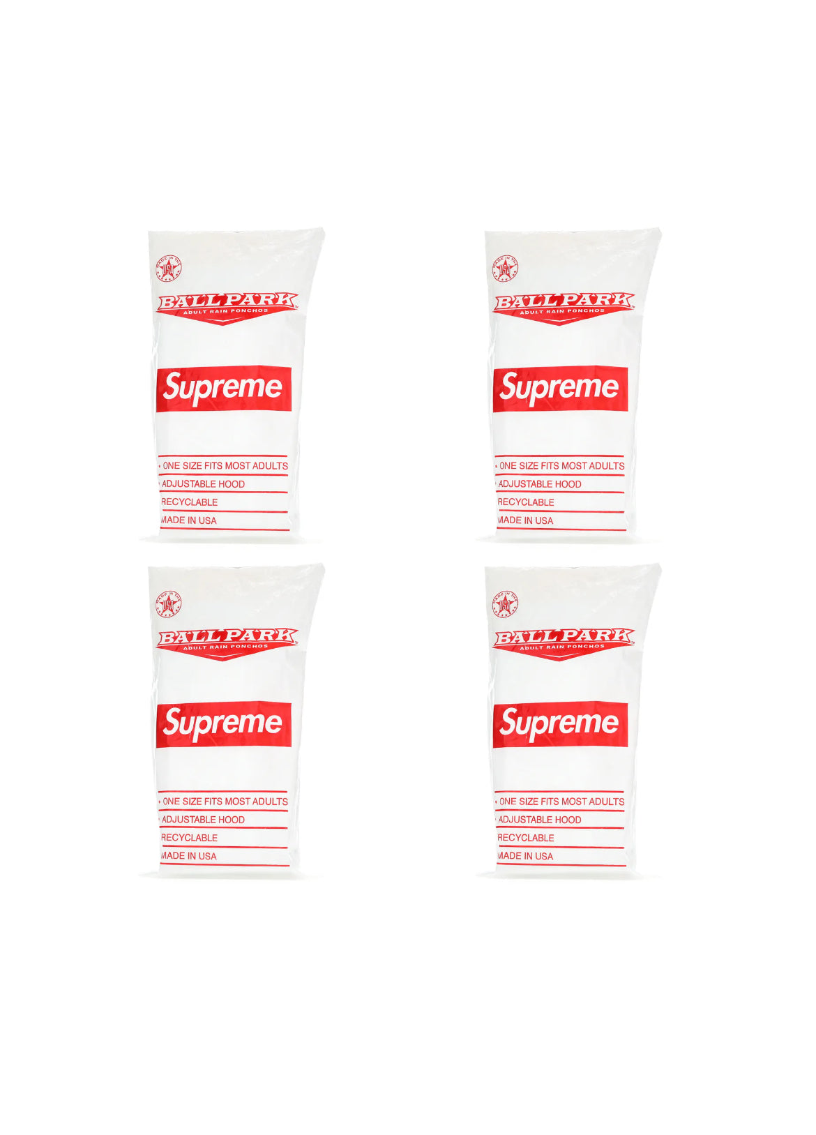 SUPREME BASEBALL RAIN PONCHO (BRAND NEW)