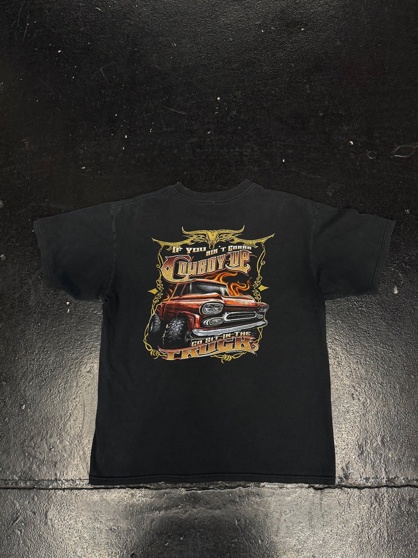 IF YOU AIN’T GONNA COWBOY UP T-SHIRT