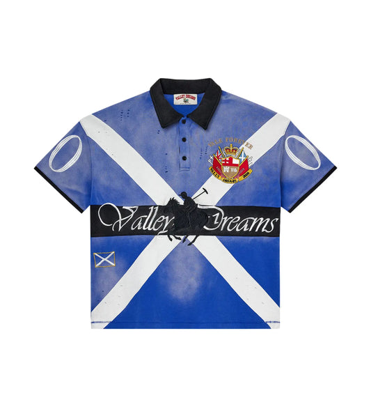 VALE VALLEY SPORTS BLUE  POLO SHORT SLEEVE (BRAND NEW)
