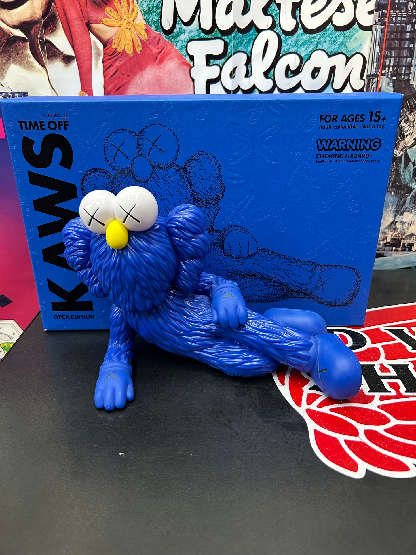 KAWS TIME OFF BLUE VINAL FIGURE