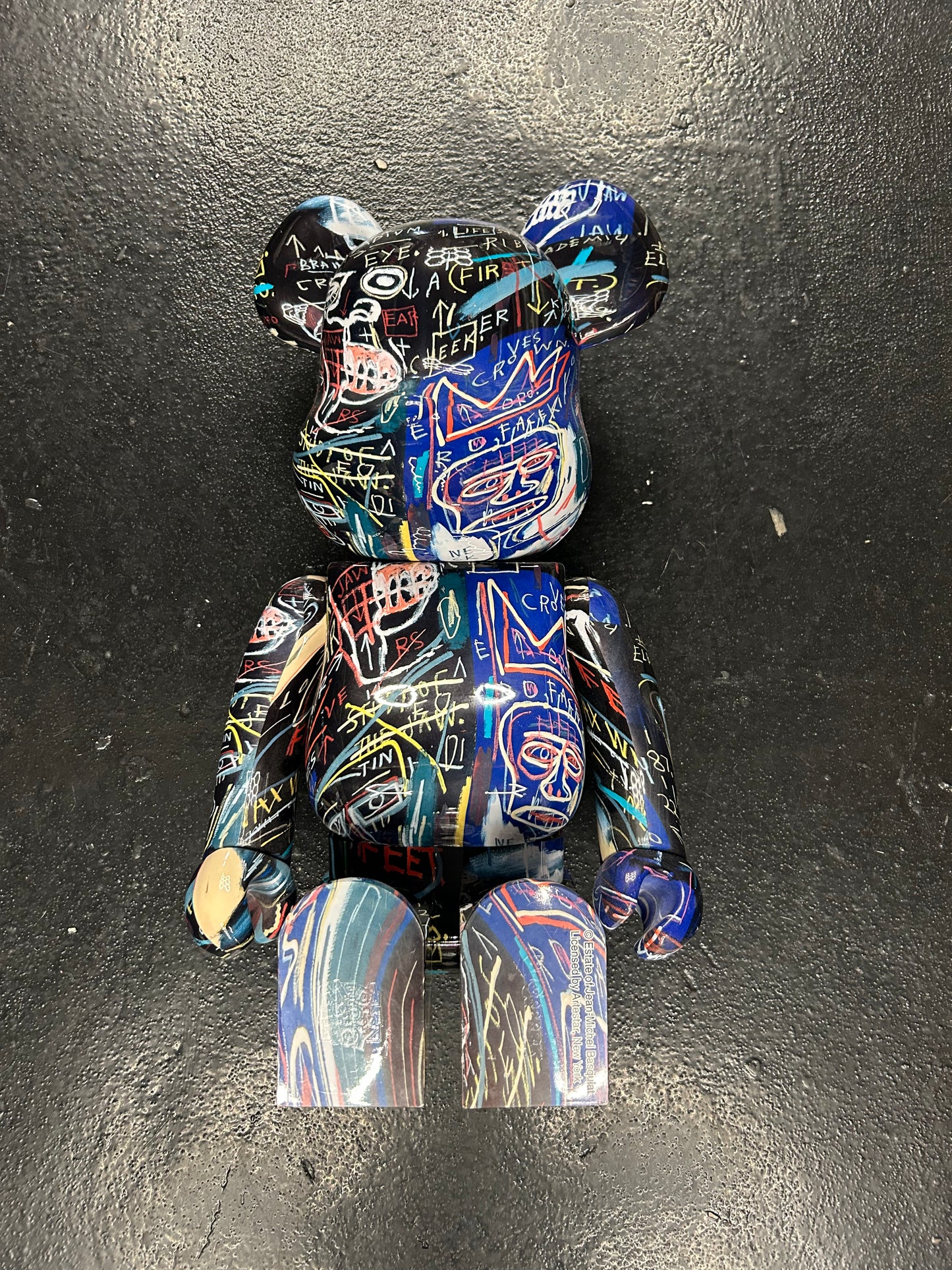 BEARBRICK GRAFFITI 1000% JEAN-MICHEL BASQUIAT (W/ BOX)