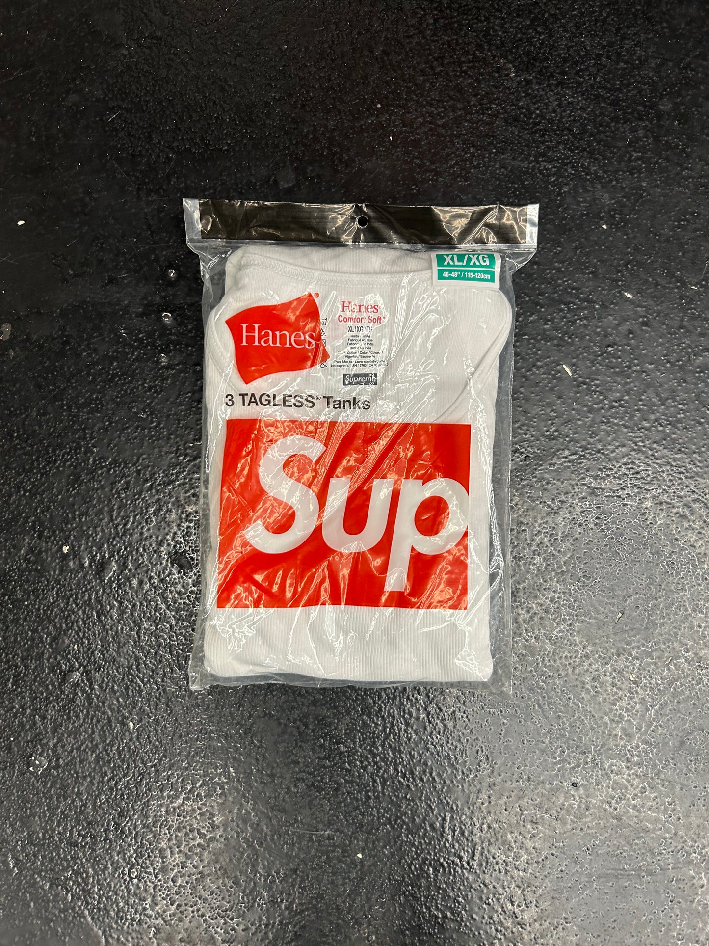 SUPREME 3 PACK TAGLESS WHITE TANKS (BRAND NEW)