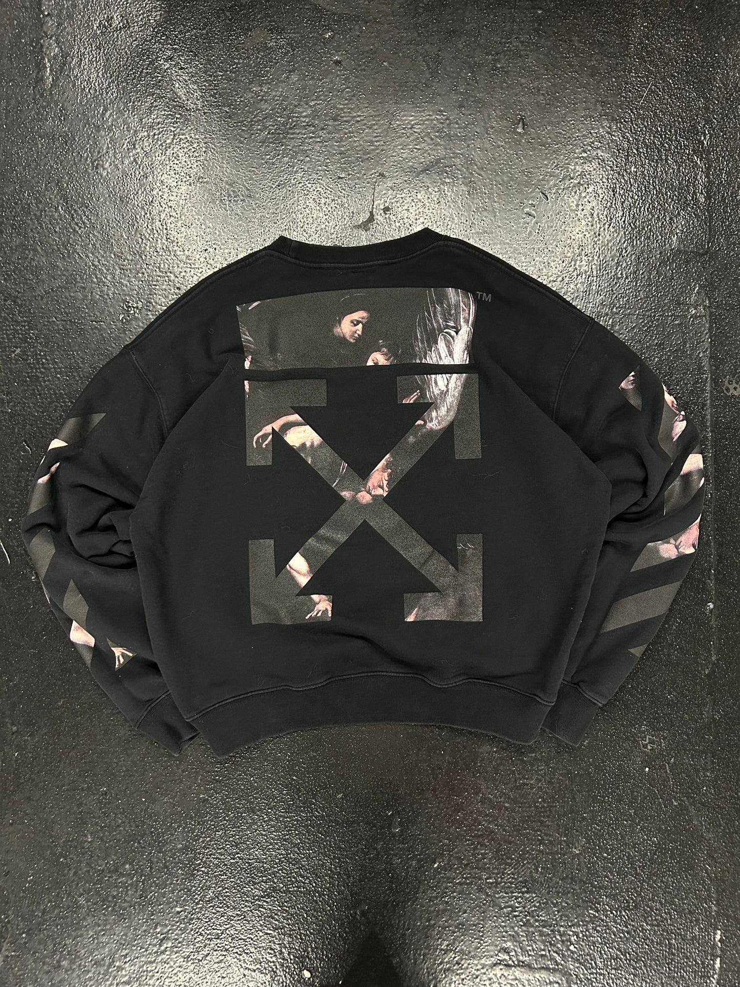 OFF-WHITE BLACK CABARAZZO CREW NECK (PRE-OWNED)
