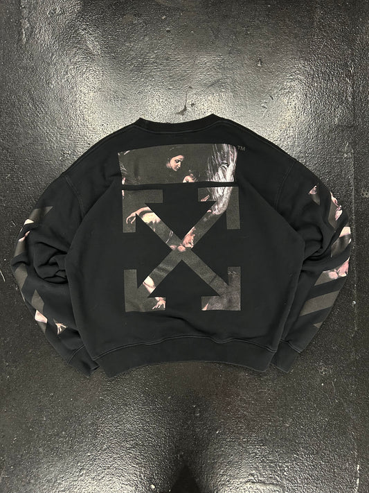 OFF-WHITE BLACK CABARAZZO CREW NECK (PRE-OWNED)