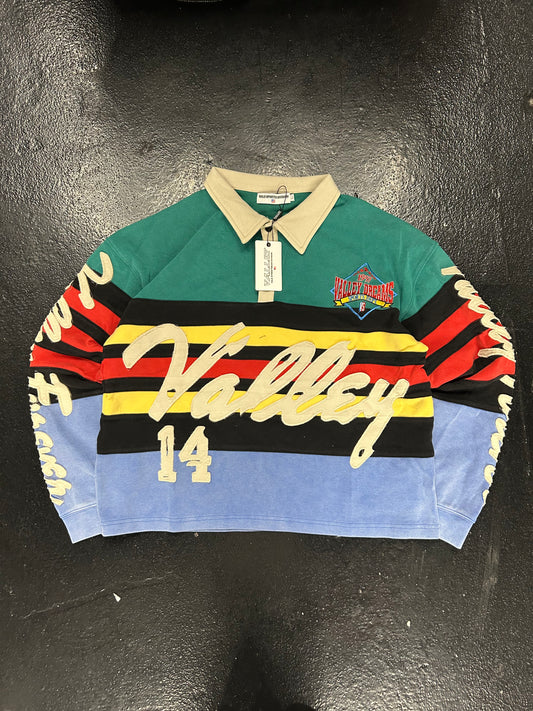 VALE VALLEY SPORTS MULTI COLORED POLO LONG SLEEVE (BRAND NEW)