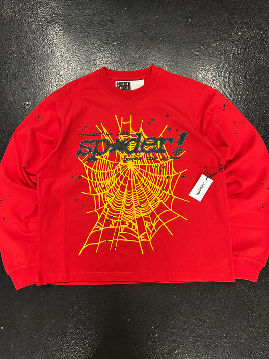 SP5DER RED YELLOW LONGSLEEVE (BRAND NEW)